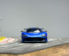 Load image into Gallery viewer, CM 1:64 Aurora Blue 720S GT3X Racing Sports Model Diecast Metal Car New Collection
