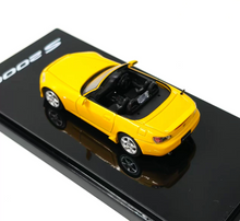 Load image into Gallery viewer, HJ64 1:64 JDM Yellow S2000 AP1 Sports Model Diecast Metal Car Box New Collection
