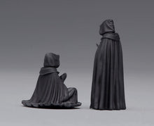 Load image into Gallery viewer, 1:64 Painted Figure Model Miniature Resin Diorama Black Dark Wizard Set
