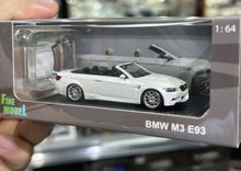 Load image into Gallery viewer, Fine 1:64 White M3 E93 Convertible Sports Model Diecast Metal Car Box New Collection
