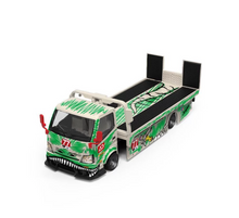 Load image into Gallery viewer, Supcar 1:64 Dinosaur Hino H300 Tow Flatbed Truck Model Diecast Metal Car New Collection
