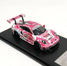 Load image into Gallery viewer, CW 1:64 Pink Dinosaur 911 GT3 Sports Model Diecast Metal Car Box New Collection

