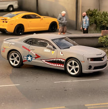 Load image into Gallery viewer, GOC 1:64 APA Gray Shark Camaro Coupe Muscle Sports Model Diecast Metal Car New Collection
