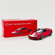 Load image into Gallery viewer, Bburago 1:64 Red SF90 Stradale Assetto Fiorano Open Model Diecast Metal Car
