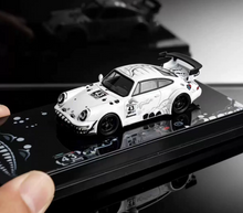 Load image into Gallery viewer, Decode 1:64 White Dinosaur RWB 911 964 Sports Model Diecast Metal Car New Collection
