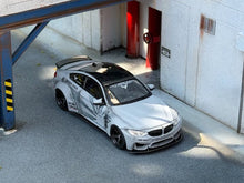 Load image into Gallery viewer, Fine 1:64 APA Gray M4 F82 Coupe Widebody Sport Model Diecast Metal Car Box New Collection

