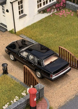 Load image into Gallery viewer, MK 1:64 1990 Signature Black Town Classic Sedan Model Diecast Metal Car New Collection
