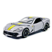 Load image into Gallery viewer, Bburago 1:64 Gray 812 Competizione Sports Open Model Diecast Metal Car Box New Collection
