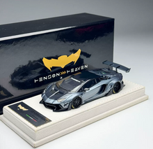 Load image into Gallery viewer, HH 1:43 Gray Aventador Widebody Sports Model Diecast Resin Car Box New Collection
