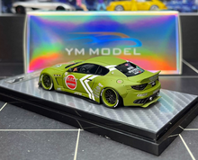 Load image into Gallery viewer, YM 1:64 Matte Green GT S Widebody Coupe Sports Model Diecast Resin Car Box New Collection
