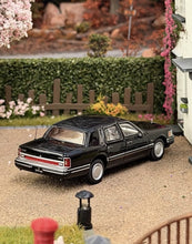 Load image into Gallery viewer, MK 1:64 1990 Signature Black Town Classic Sedan Model Diecast Metal Car New Collection
