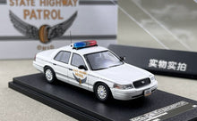 Load image into Gallery viewer, Rollin 1:64 OHIO Highway Police Crown Victoria CV Model Diecast Metal Car New Collection
