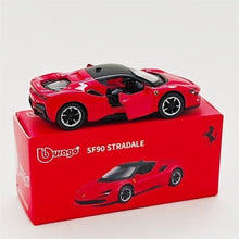 Load image into Gallery viewer, Bburago 1:64 Red SF90 Stradale Sports Open Model Diecast Metal Car Box New Collection
