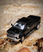 Load image into Gallery viewer, SC 1:64 Black Silverado Pickup Truck Sports Model Diecast Metal Car Box New Collection
