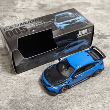 Load image into Gallery viewer, HJ64 1:64 2025 Blue Carbon Civic FL5 Sports Model Diecast Metal Car Box New Collection
