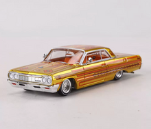 Load image into Gallery viewer, 97m 1:64 APA Gold Blossom Impala Low Rider Sports Model Diecast Metal Car New Collection
