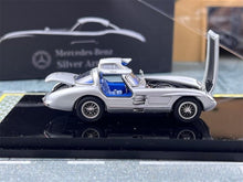 Load image into Gallery viewer, YS 1:64 Silver 300SLR Blue Interior Sports Open Model Diecast Metal Car New Collection
