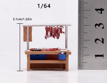 Load image into Gallery viewer, 1:64 Painted Figure Model Miniature Resin Diorama Pork Butcher Stall Men Set
