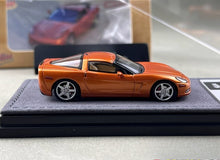 Load image into Gallery viewer, Bliss 1:64 Orange C6 Hard Top Coupe Sports Model Diecast Metal Car Box New Collection
