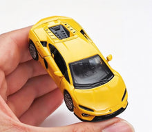 Load image into Gallery viewer, Bburago 1:64 Yellow Temerario Sports Open Model Diecast Metal Car Box New Collection
