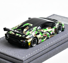 Load image into Gallery viewer, DAP 1:64 Camo Huracan GT Sports Model Diecast Metal Car Box New Collection
