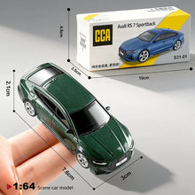 Load image into Gallery viewer, CCA 1:64 Green RS7 Sportback Sedan Sports Model Diecast Metal Car New Collection
