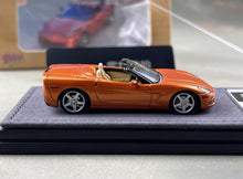 Load image into Gallery viewer, Bliss 1:64 Orange C6 Convertible Coupe Sports Model Diecast Metal Car Box New Collection
