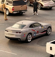 Load image into Gallery viewer, GOC 1:64 APA Gray Shark Camaro Coupe Muscle Sports Model Diecast Metal Car New Collection
