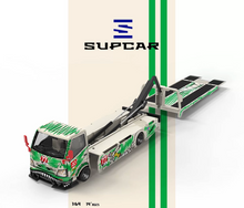 Load image into Gallery viewer, Supcar 1:64 Dinosaur Hino H300 Tow Flatbed Truck Model Diecast Metal Car New Collection
