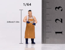Load image into Gallery viewer, 1:64 Painted Figure Model Miniature Resin Diorama Pork Butcher Stall Men Set
