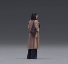 Load image into Gallery viewer, 1:64 Painted Figure Model Miniature Resin Diorama Woman Elegant Coat Casual Wear
