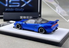 Load image into Gallery viewer, MT 1:64 Blue JDM NSX Widebody Sports Model Diecast Metal Car Box New Collection

