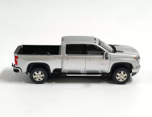 Load image into Gallery viewer, SC 1:64 Silver Silverado Pickup Truck Sports Model Diecast Metal Car Box New Collection
