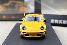 Load image into Gallery viewer, Star 1:64 Yellow RWB 964 GT Widebody Sports Model Diecast Metal Car Box New Collection
