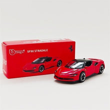 Load image into Gallery viewer, Bburago 1:64 Red SF90 Stradale Sports Open Model Diecast Metal Car Box New Collection
