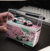 Load image into Gallery viewer, AR 1:64 Pink 911 GT3 R #22 Racing Sports Model Diecast Metal Car Box New Collection

