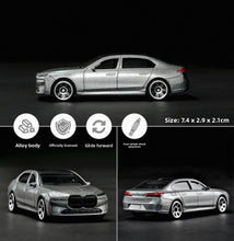 Load image into Gallery viewer, CCA 1:64 Silver I7 EV Luxury Sedan Sports Model Diecast Metal Car New Collection
