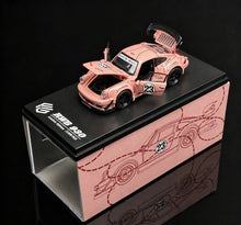 Load image into Gallery viewer, FG 1:64 Pink RWB 930 #23 Widebody Sports Open Model Diecast Metal Car New Collection

