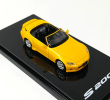 Load image into Gallery viewer, HJ64 1:64 JDM Yellow S2000 AP1 Sports Model Diecast Metal Car Box New Collection
