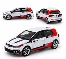 Load image into Gallery viewer, SG 1:64 White Decal 2021 VW Golf MK8 GTI Sport Model Diecast Metal Car Box New Collection
