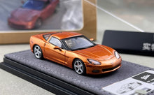 Load image into Gallery viewer, Bliss 1:64 Orange C6 Hard Top Coupe Sports Model Diecast Metal Car Box New Collection
