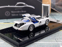 Load image into Gallery viewer, YS 1:64 Silver 300SLR Blue Interior Sports Open Model Diecast Metal Car New Collection
