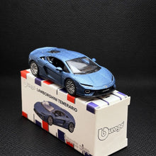 Load image into Gallery viewer, Bburago 1:64 Blue Temerario Sports Open Model Diecast Metal Car Box New Collection
