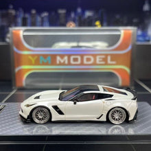 Load image into Gallery viewer, YM 1:64 White C7 Coupe Sports Model Diecast Resin Car Box New Collection
