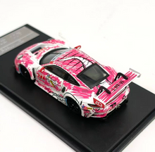 Load image into Gallery viewer, CW 1:64 Pink Dinosaur 911 GT3 Sports Model Diecast Metal Car Box New Collection
