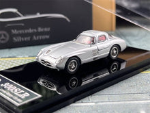 Load image into Gallery viewer, YS 1:64 Silver 300SLR Red Interior Sports Open Model Diecast Metal Car New Collection
