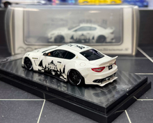 Load image into Gallery viewer, YM 1:64 White Navy GT S Widebody Sports Model Diecast Resin Car Box New Collection
