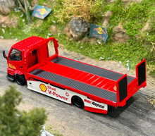Load image into Gallery viewer, CC 1:64 Red Hino H300 Custom Tow Flatbed Truck Model Diecast Metal Car New Collection
