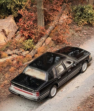 Load image into Gallery viewer, MK 1:64 1990 Signature Black Town Classic Sedan Model Diecast Metal Car New Collection
