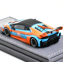 Load image into Gallery viewer, DAP 1:64 Blue Orange Huracan GT Sports Model Diecast Metal Car Box New Collection
